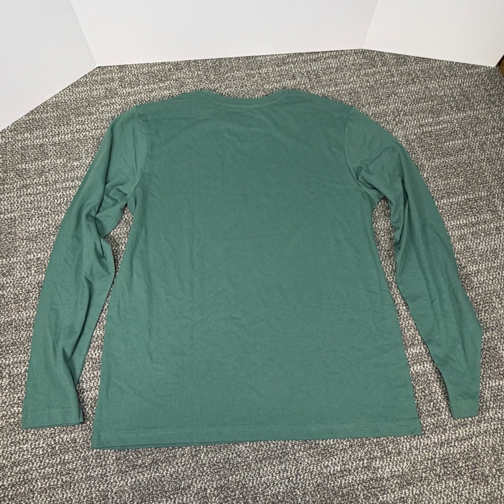 Original Use Mens Beverly Hills Tennis Club Long Sleeve T-Shirt Green Med 226B8 - Picture 7 of 7